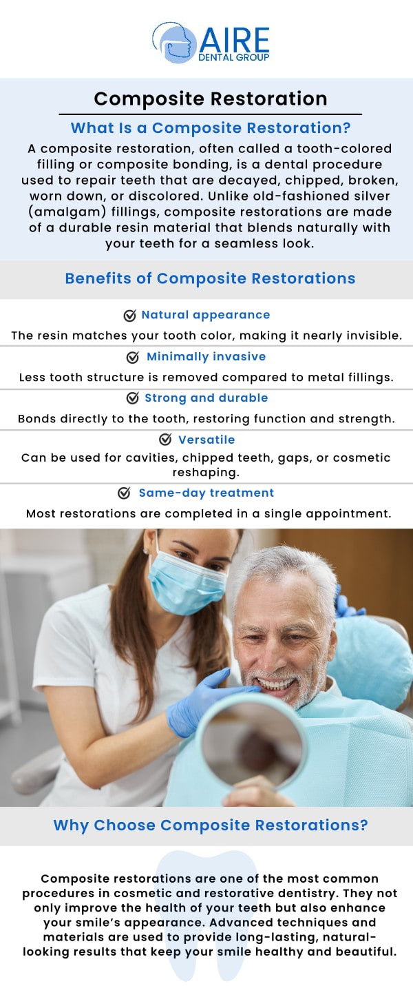 Common questions asked by patients: What is a composite restoration? How is a composite filling different from a silver (amalgam) filling? Why are composite restorations popular? Are composite fillings safe? For more information, contact us or request an appointment online. We serve patients from Downers Grove IL, Westmont IL, Lisle IL, Woodridge IL, Darien, IL, Hinsdale, IL and surrounding areas. Common questions asked by patients: What is a composite restoration? How is a composite filling different from a silver (amalgam) filling? Why are composite restorations popular? Are composite fillings safe? For more information, contact us or request an appointment online. We serve patients from Downers Grove IL, Westmont IL, Lisle IL, Woodridge IL, Darien, IL, Hinsdale, IL and surrounding areas.