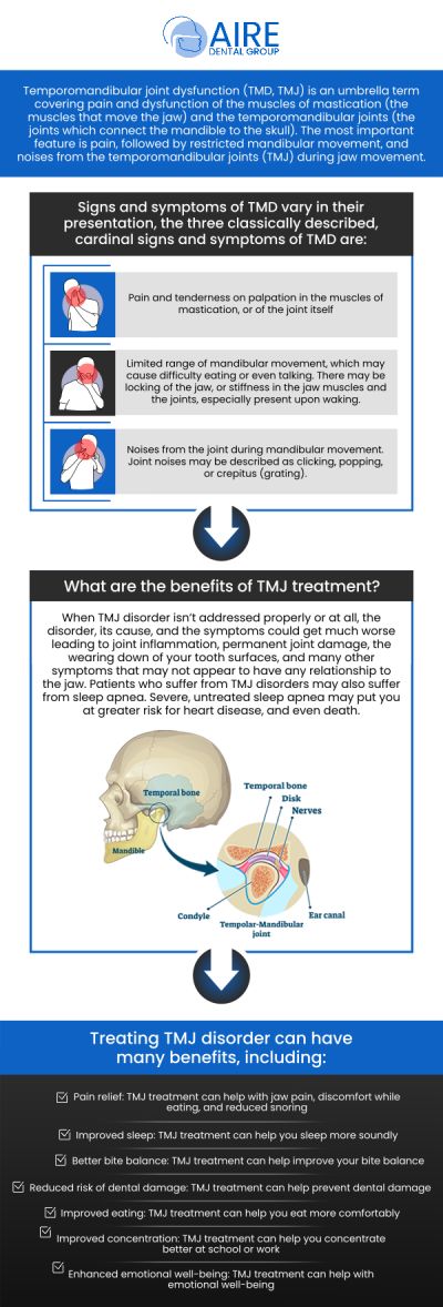 At Aire Dental Group, Dr. Nader Amiran understands your struggle. We are committed to being a top TMJ dentist in the area, offering a pathway to lasting relief. Our expertise lies in uncovering the true source of your discomfort—be it a clicking jaw, debilitating headaches, or facial pain—and crafting a personalized plan to not just manage symptoms but to resolve the issue for good. For more information, contact us or request an appointment online. We are conveniently located at 6224 Main St suite c, Downers Grove, IL 60516.