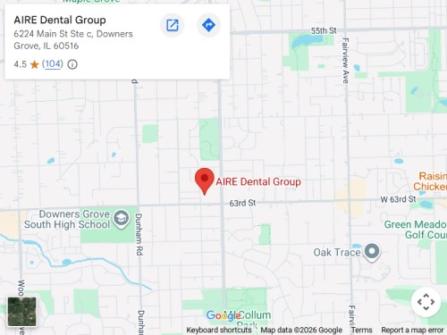 Get Directions to Aire Dental Group in Downers Grove, IL