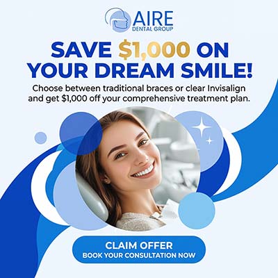 Save $1,000 on Your Dream Smile at Aire Dental Group in Downers Grove, IL